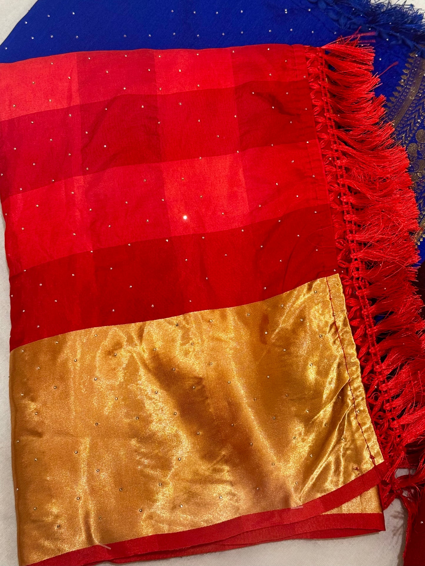 Rajlaxmi – Dola Silk Sarees with Zari Borders and Swarovski Detailing